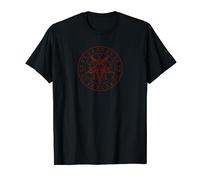 Sigil Baphomet Pentagram Occult Satanic Goat Head Lucifer T-Shirt