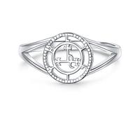 Sigil of Lilith Statement Ring S925 Sterling Silver Sigil of Lilith Statement Ring Gifts for Women Men Size R-1/2
