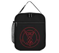 Sigil of Lucifer Insulated Lunch Bag Reusable Cooler Lunchbox Tote Meal Container for Women Men
