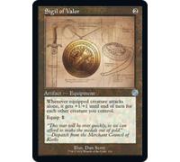 Sigil of Valor (Schematic Art) | The Brothers' War Retro Artifacts