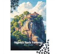 Sigiriya Rock Fortress, Sri Lanka 1000 Piece Jigsaw Puzzle, 38x26cm/1000pcs, for Adults, Screen-Free Activity, Evening Leisure And Puzzle Lovers