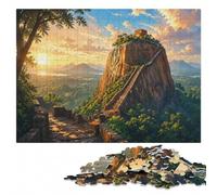 Sigiriya Rock Fortress, Sri Lanka Jigsaw Puzzle for Adults, 300 Pieces | Screen-free family activity: indoor weekend activity on quiet evenings.