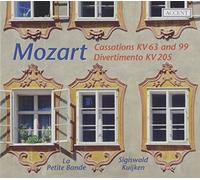 Sigiswald Kuijken, La Petite Bande - Wolfgang Amadeus Mozart - Cassations KV63 & KV99/Divertimento KV205