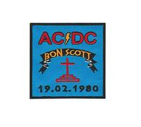 SigitasTrading AC/DC Bon Scott 1902-1980 Patch Embroidered Iron On Applique Souvenir Accessory