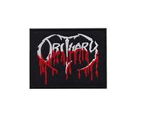 SigitasTrading Black Gothic Music Patch, 1 Piece, Iron-On, Embroidery Thread (Polyester/Cotton), Applique, Souvenir Accessory