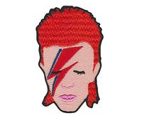 SigitasTrading David Bowie Flash Patch Badge Embroidered Iron-on Applique Souvenir Accessory