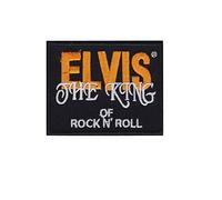 SigitasTrading Elvis Presley The King Of Rock N Roll Patch Medium 1 Piece Cotton/Polyester/Nylon