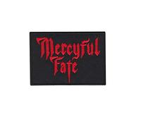 SigitasTrading Heavy Metal Band Patch - Black, Rectangular, Gothic Music, Sewing/Iron-On, 1 Piece