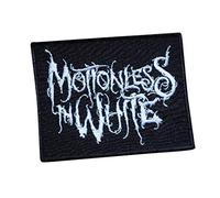 SigitasTrading Motionless in White Grunge Metal Embroidered Iron On Applique Souvenir Accessory