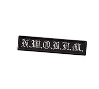 SigitasTrading N. W. O. B. H. M. (New Wave of British Heavy Metal) Embroidered Iron-On Cotton Punk Patch