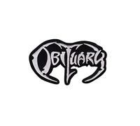 SigitasTrading Obituary Death Metal Band Patch Badge Embroidered Iron-On Applique Souvenir Accessory