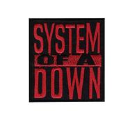 SigitasTrading Red Punk Music Decorative Patch, Iron-On, 1 Piece, Mittel Size