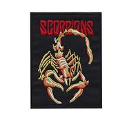 SigitasTrading Scorpions Hq Hard Rock Heavy Metal Band Patch, Badge, Embroidered Iron-On Applique Souvenir Accessory