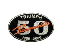 SigitasTrading Triumph Bonneville Café Motorcycle Patch, Iron-on Embroidery, Adult Size, 1 Piece, Decorate Jacket, Hat, Shirt, Denim Jean Bag