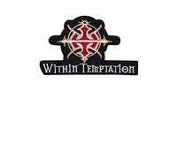 SigitasTrading Within Temptation Symphonic Metal Patch - Black, Gothic, Music - Iron On Applique - Medium Size - 1 Piece