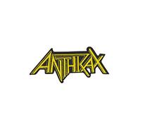 SigitasTrading Yellow Metal Band Patch Badge Embroidered Iron-on Applique Souvenir Accessory
