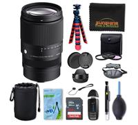 Sigma 16-300mm f3.5-6.7 DC OS Contemporary Lens for Sony E with Sunshine Photo Professional Bundle - 4 Years Manufacturer Warranty
