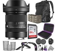 Sigma 18-50mm f/2.8 DC DN Contemporary Lens for Sony E Mount with Altura Photo Advanced Accessory and Travel Bundle