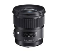 Sigma 24Mm F1.4 Dg Hsm Lens - Nikon F In Black Black