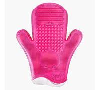 Sigma 2X Sigma Spa Brush Cleaning Glove - Makeup Brush Cleaning Glove with 7 Textures - Silicone Brush Cleaning Mat Glove to Deep Clean and Extend the Life of Your Makeup Brushes - Pink Makeup Brush Glove