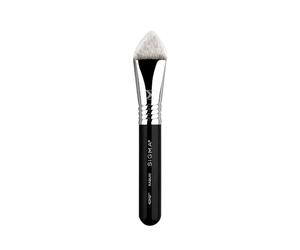 Sigma 4DHD Kabuki Brush with 4 Sides - Professional 4DHD Angled Concealer Brush for Detailed Concealer Blending - Cover and Conceal Under Eyes, Scars and Smaller Areas of the Face - Black