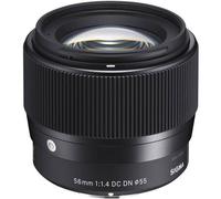 Sigma 56Mm F/1.4 Dc Dn C Lens - Sony E-Mount In Black Black