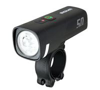 SIGMA Aura 50 LED Bicycle Light with 50 LUX and USB-C | StVZO Approved Front Light with 2 Light Modes & Automatic Light Adjustment | Long Battery Life