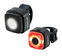 SIGMA AURA Micro Set | Battery-Operated, Rechargeable Front and Rear Light | Perfect for Kids, Everyday Use and Adventures | Weatherproof Lighting Set