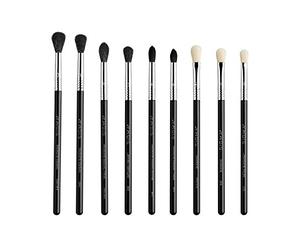 Sigma Beauty Deluxe Blending Brush Set - Professional Grade Eyeshadow Brush Set with 9 Full Size Blending Brushes Featuring Extra Soft Fibers for Precise, Controlled, & All-Over Eyeshadow Blending