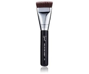 Sigma Beauty F77 Chisel and Trim Contour Brush - Sculpting Makeup Brush for Blush, Bronzer or Contour - Define Cheekbone, Jawline & Nose - Hypoallergenic, Vegan, Synthetic Makeup Brush