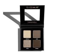 Sigma Beauty Quad Eyeshadow Palette - Makeup Eyeshadow Quad with a Buttery Soft Formula and Buildable, Blendable Shades for a Flawless Eye Look, Designed for All Day Wear (Tiramisu)