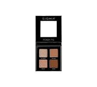 Sigma Beauty Quad Eyeshadow Palette - Makeup Eyeshadow Quad with a Buttery Soft Formula and Buildable, Blendable Shades for a Flawless Eye Look, Designed for All Day Wear (Peach Pie)
