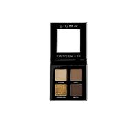 Sigma Beauty Quad Eyeshadow Palette - Makeup Eyeshadow Quad with a Buttery Soft Formula and Buildable, Blendable Shades for a Flawless Eye Look, Designed for All Day Wear (Crème Brûlée)