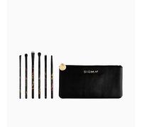 Sigma Beauty x Shayla Mitchell Brush Set - Includes 6 Brushes Created By Shayla - 6 Eye Makeup Brushes - Vegan, Hypoallergenic, Synthetic Makeup Brushes
