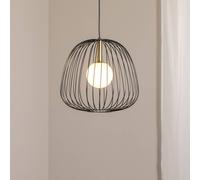 SIGMA Bell pendant light, Ø 33 cm, 1-bulb, black/gold/white