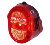 SIGMA Rear Bike Light NUGGET II FLASH - USB Rechargeable | Bike Rear Light is IPX4 Splash-Resistant & Lightweight with Tool-Free Silicone Mount | Bike Lights Back with Three Light Modes & Flash Mode