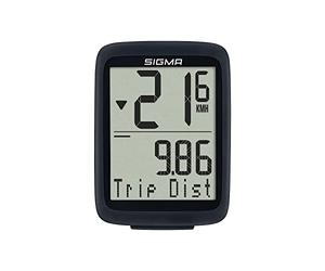 SIGMA Bike Computer BC 8.0 Wired - Bike Speedometer with Daily Miles Per Hour, Riding Time, and Speed Comparison Features | Waterproof & Weatherproof | Seven Languages Available | Cycle Computer