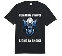 Sigma by Choice Alpha Wolf Sigma Werewolf Meme Comfort Colors Adult Heavyweight T-Shirt