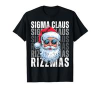 Sigma Claus Santa Funny Christmas Rizz Male The Rizzler Meme T-Shirt