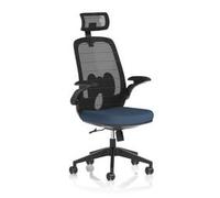 Sigma Executive Mesh Chair With Folding Arms Seat Quest Whelk