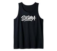 Sigma Male Lone Wolf Aesthetic Minimalist Modern Text Tank Top
