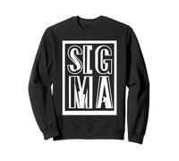 Sigma Male Lone Wolf Aesthetic Minimalist Text Design Sweatshirt
