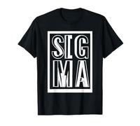 Sigma Male Lone Wolf Aesthetic Minimalist Text Design T-Shirt