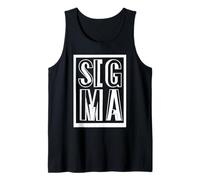 Sigma Male Lone Wolf Aesthetic Minimalist Text Design Tank Top