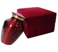 Sigma marine International Celebration of Life Mini Cremation Keepsake Urn For Human Ashes - Qnty 1 - Beautiful and Timeless Find Comfort Everytime You Look At This Urn - With Velvet Case (Red)