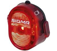 SIGMA Rear Bike Light NUGGET II FLASH - USB Rechargeable | Bike Rear Light is IPX4 Splash-Resistant & Lightweight with Tool-Free Silicone Mount | Bike Lights Back with Three Light Modes & Flash Mode