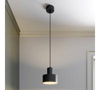 SIGMA Rif pendant light in metal, black, Ø 15 cm
