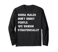 Sigma Rule Fun Quote Silent Strength Lone Wolf Mindset Viral Long Sleeve T-Shirt