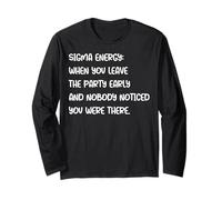 Sigma Rule Quote Silent Strength Lone Wolf Mindset Viral Long Sleeve T-Shirt
