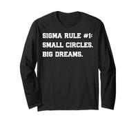 Sigma Rule Quote Silent Strength Lone Wolf Mindset Viral Long Sleeve T-Shirt